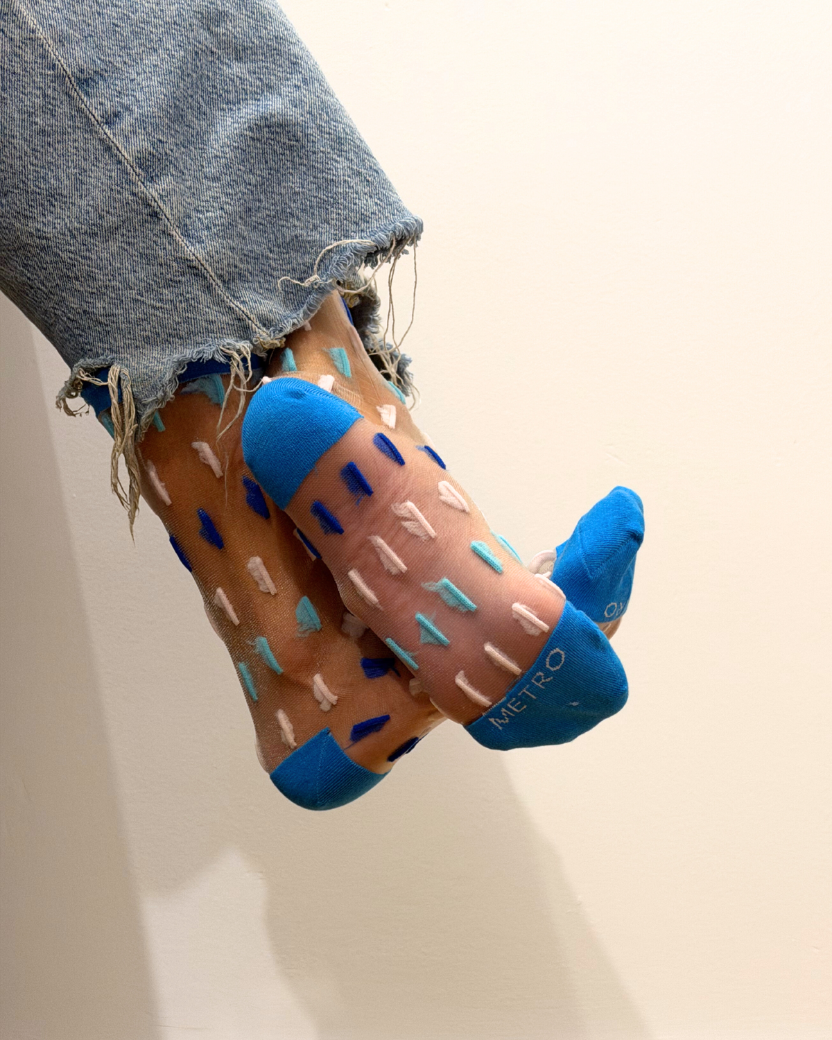 SHEER SOCKS - HYPHEN BLUE