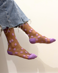SHEER SOCKS - DAISIES LILAC