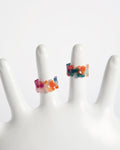 FLOWERS RING - MULTICOLORED