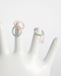 DOUBLE RING - PINK&MARBLEDBLUE