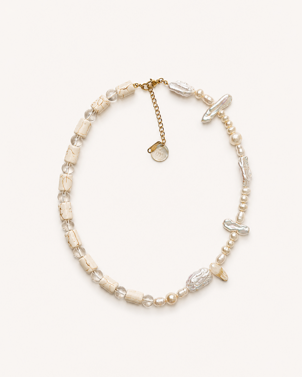 NATURAL STONES NECKLACE - MARINA PEARL
