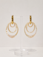 3IN1 EARRINGS - CREAM