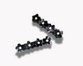 DAISY HAIR CLIP - BLACK & WHITE