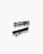 DAISY HAIR CLIP - BLACK & WHITE