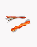 WAVE HAIR CLIP - ORANGE