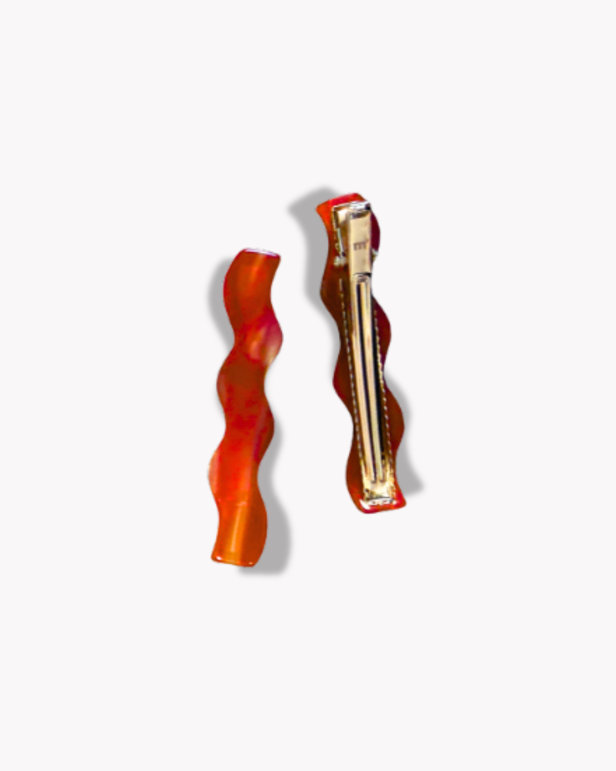 WAVE HAIR CLIP - ORANGE