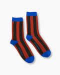 STRIPED SOCKS - BROWN&ORANGE