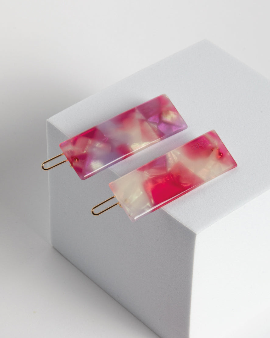 WANTED HAIR CLIP - PURPLE&RED