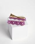 DAISY HAIR CLIP - PURPLE