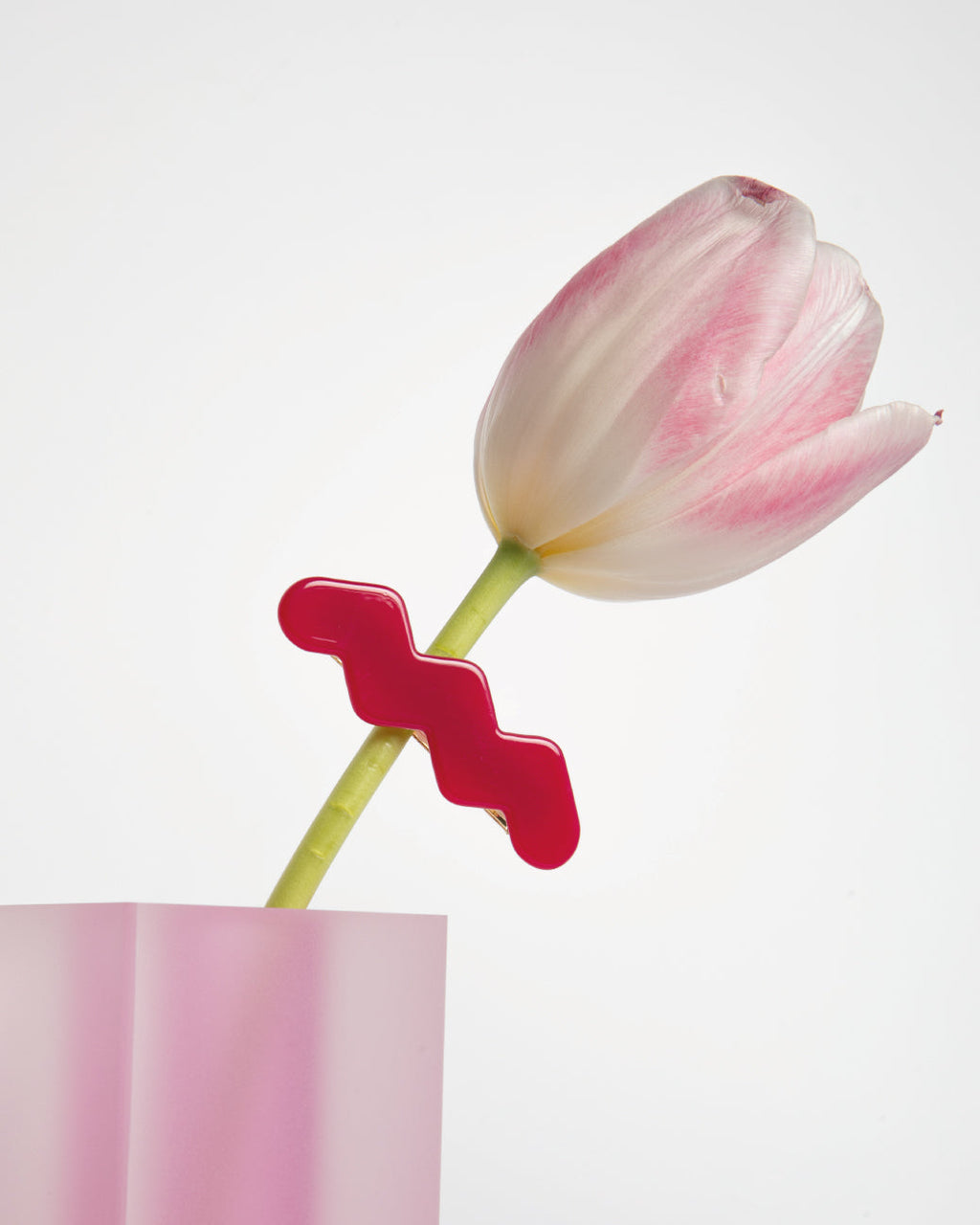 RAY HAIR CLIP - DARK PINK