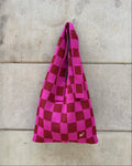 KNOT SHOULDER BAG - PINK&BORDEOUX