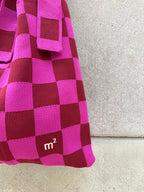 KNOT SHOULDER BAG - PINK&BORDEOUX