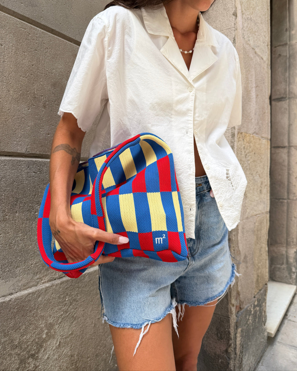 CHECKERED SHOULDER BAG - PRIMARY