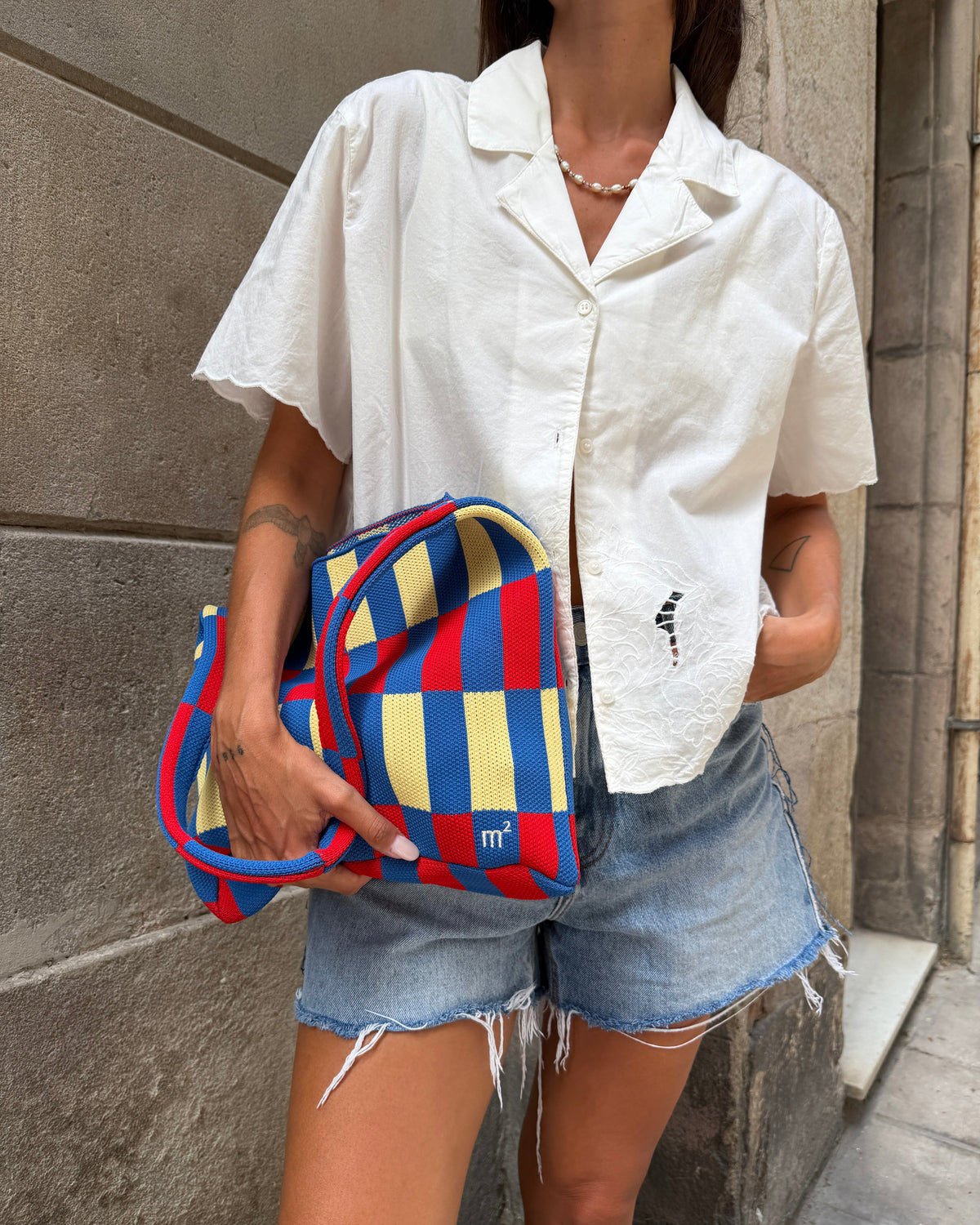 CHECKERED SHOULDER BAG - PRIMARY
