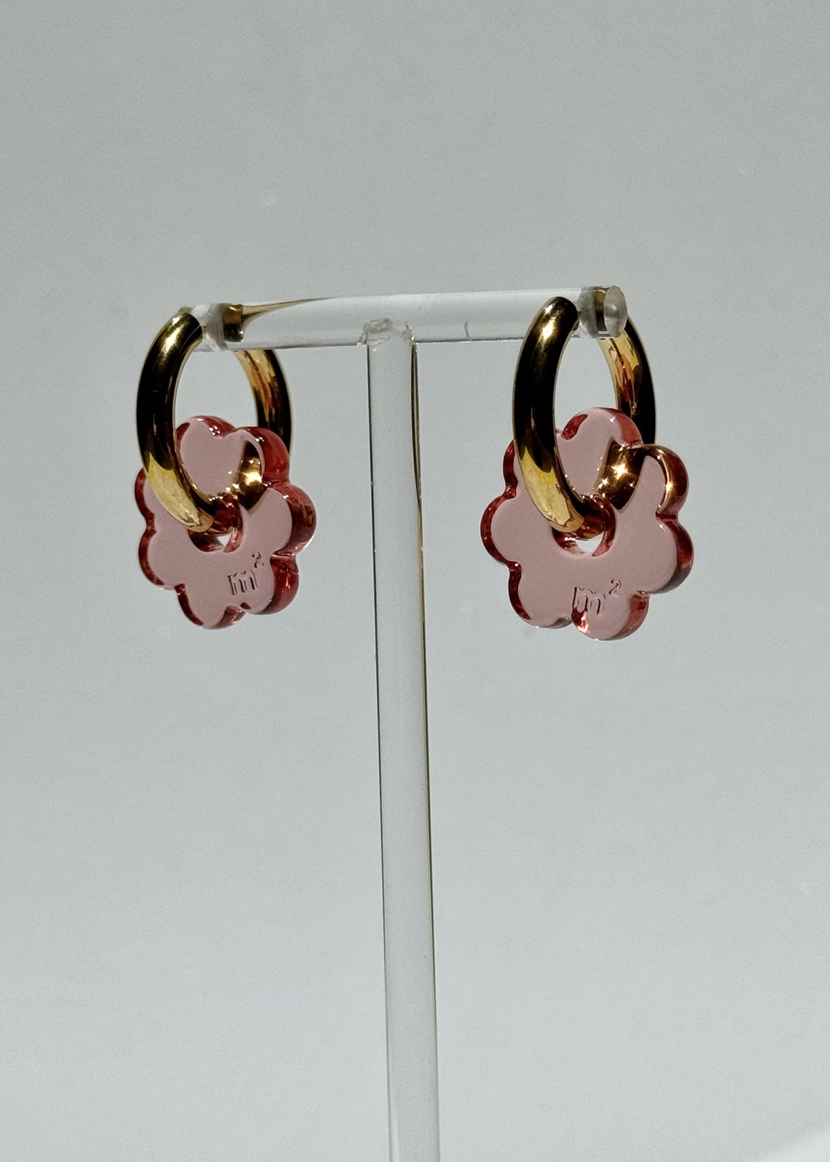 DAISY FLOWERS EARRINGS - PINK