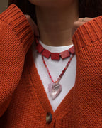 NATURAL STONES NECKLACE - RED
