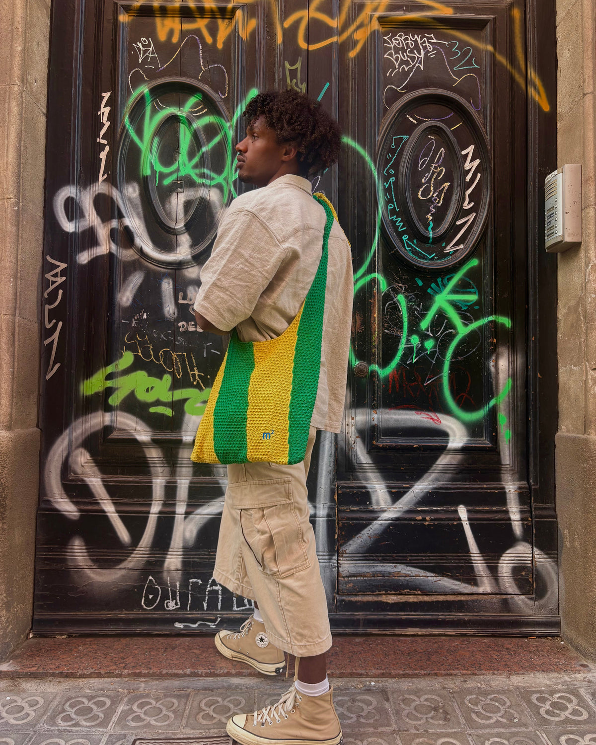 KNOT SHOULDER BAG - YELLOW&GREEN