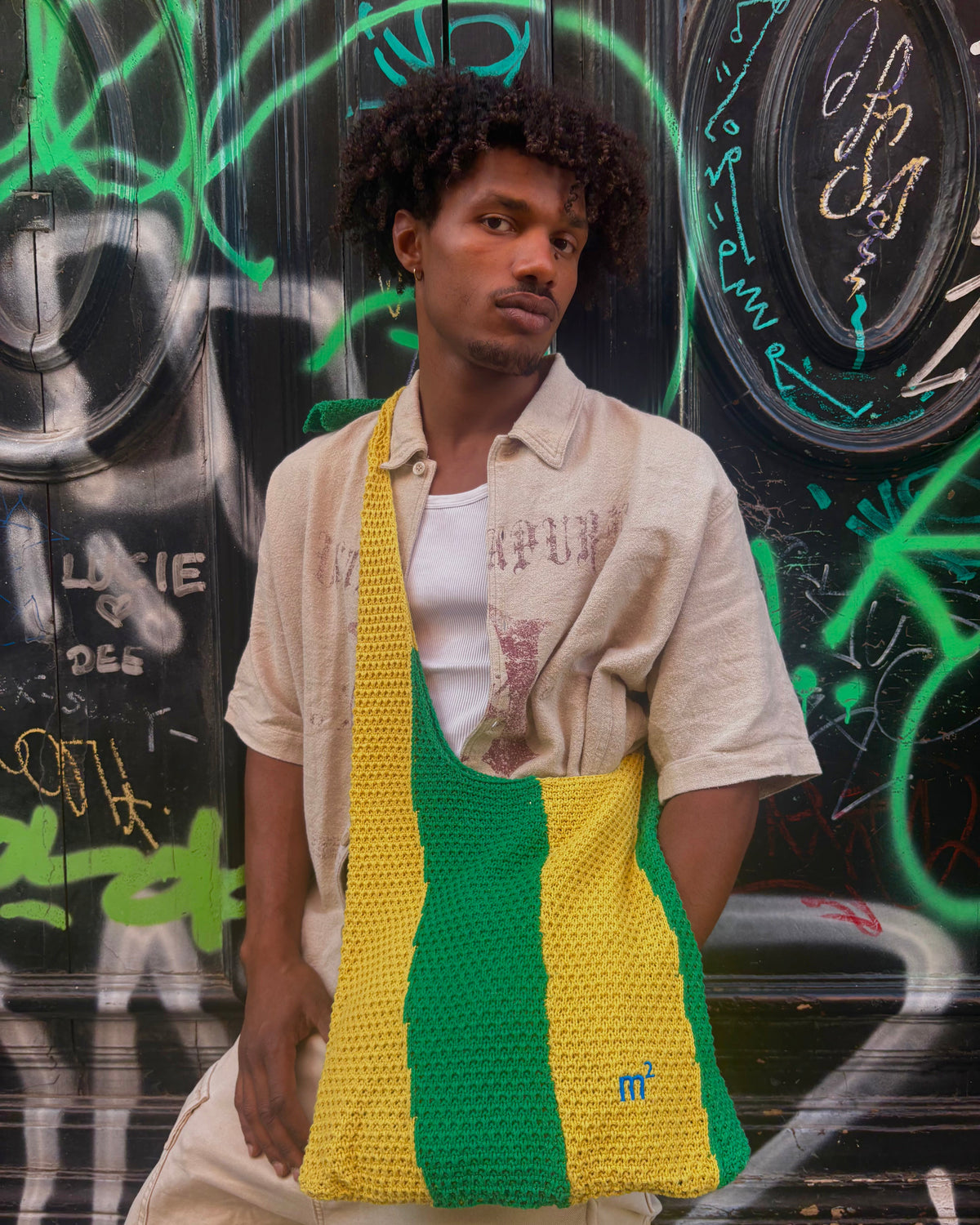 KNOT SHOULDER BAG - YELLOW&GREEN