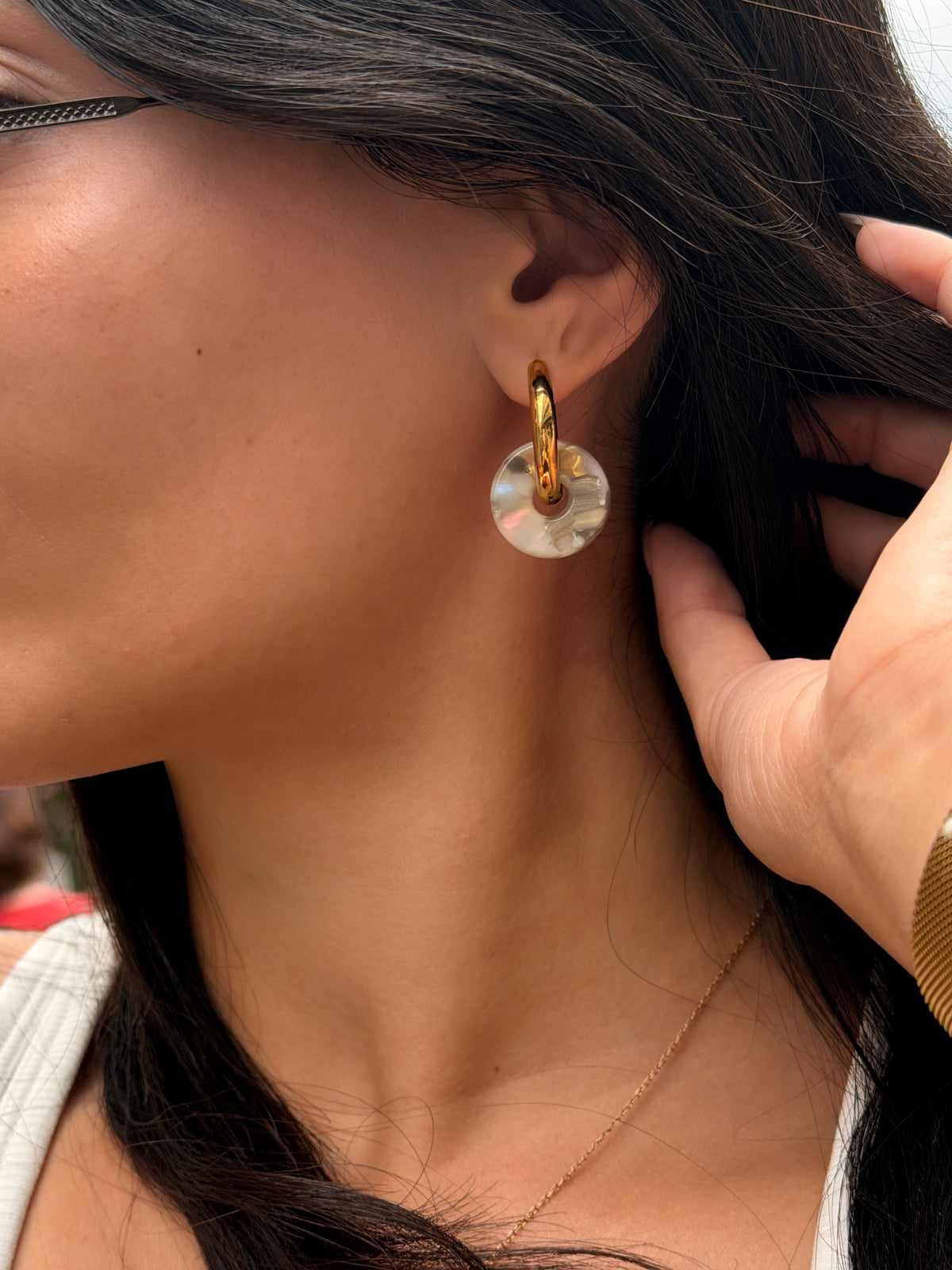 CIRCLE EARRINGS - COOKIES