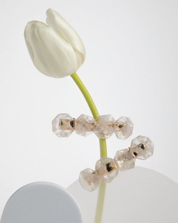 METEORITE HAIR CLIP - PEARL
