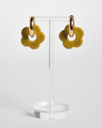 FLOWERS EARRINGS - OLIVE