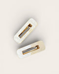 NOT SO CLASSIC HAIR CLIP -MARBLE GLOW