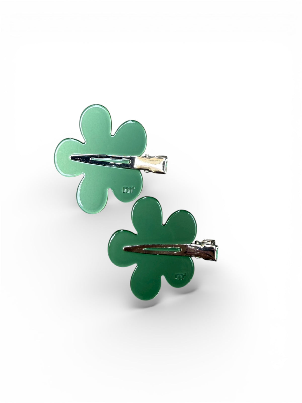 FLOWER HAIR CLIP - GREEN