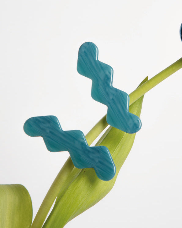RAY HAIR CLIP - MARBLED BLUE