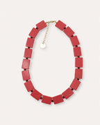 NATURAL STONES NECKLACE - RED