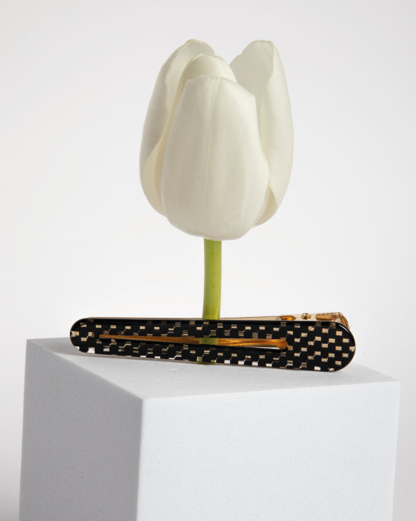 XL HAIR CLIP - B&W