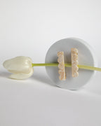 CANOPY HAIR CLIP - MARBLED NUDE