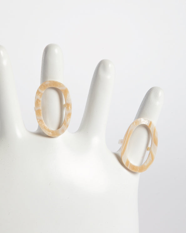 EMPTY RING - MARBLED BEIGE
