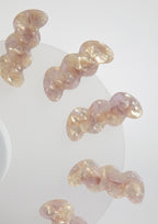 CLOUD HAIR CLIP - PINK&WHITE