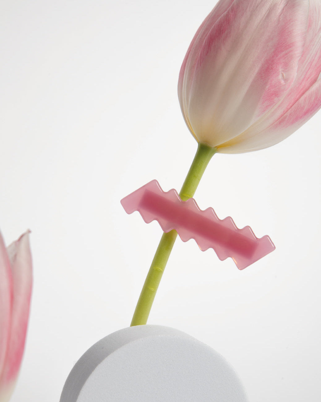 ZIG/ZAG HAIR CLIP - PINK