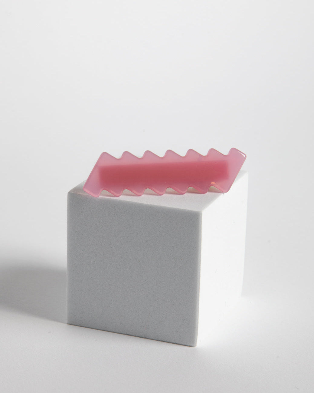 ZIG/ZAG HAIR CLIP - PINK