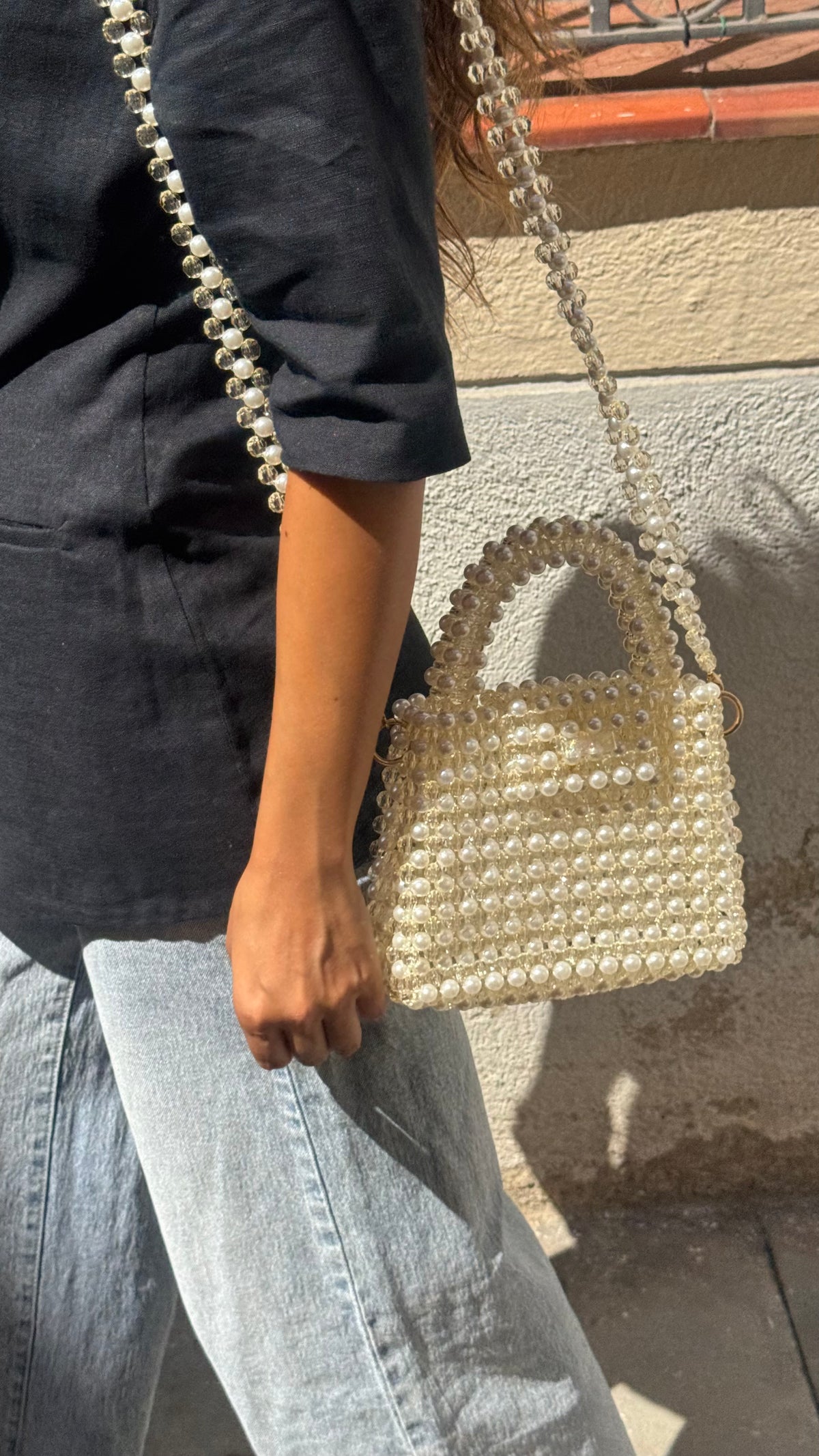 BEADED BAG / PEARLS