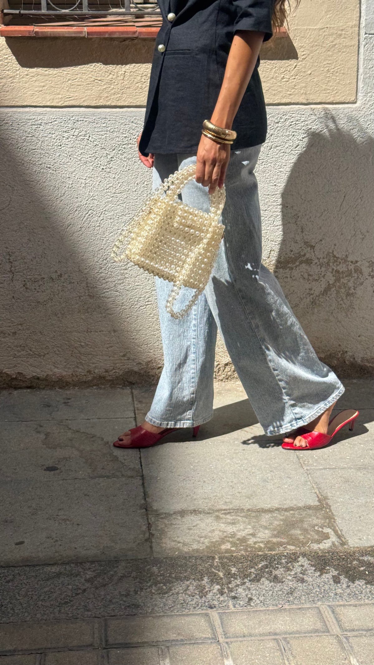 BEADED BAG / PEARLS