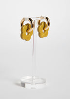 FLOWERS EARRINGS - OLIVE