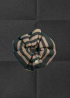 KNITTED SCRUNCHIE - BROWN&BLACK