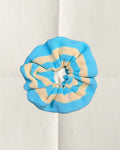 KNITTED SCRUNCHIE - BLUE&BUTTER