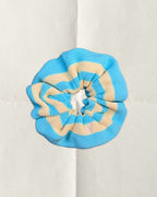 KNITTED SCRUNCHIE - BLUE&BUTTER