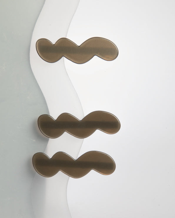 SEA FOAM HAIR CLIP - GREY